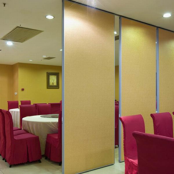 Restaurant Interior Acoustic Movable Partition Walls Single roller