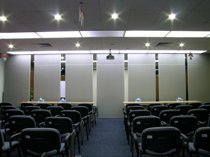 Fabric Surface Sliding Partition Wall For Conference Room / Office
