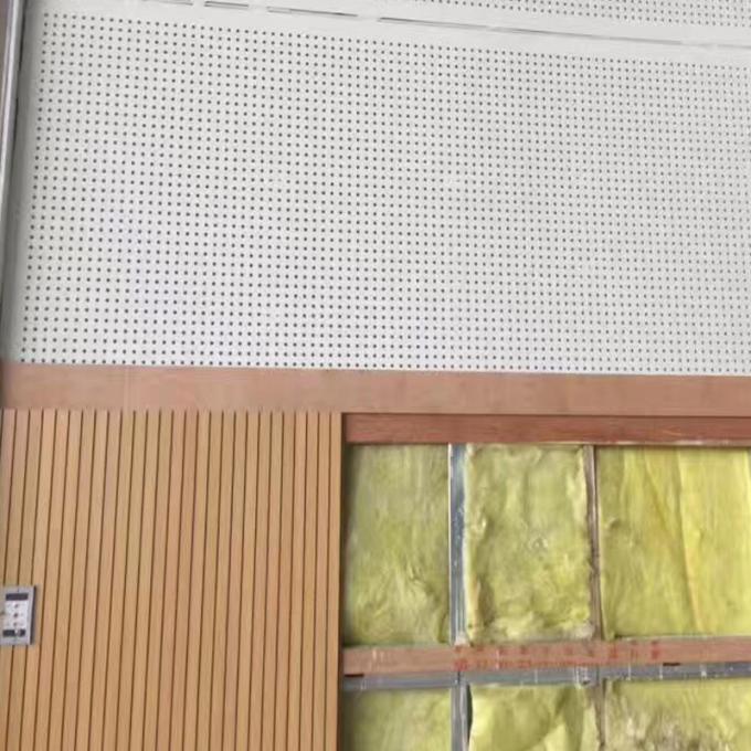 Mdf Material Polyester Fiber Board Hotel Wooden Perforated