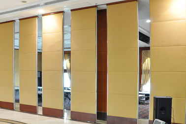 Melamine / Fabric Surface Acoustic Folding Room Dividers For Hotel