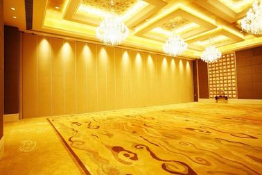 Hotel Wooden Acoustic Rolling Wall Partition With Sliding Doors