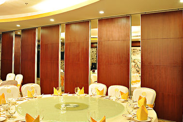 Top Hung Fire rated Operable Movable Wooden Partition Wall Modern Office Furniture For Restaurant