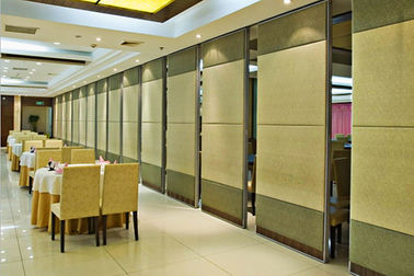 Movable Demountable Sliding Partition Walls 85MM Thickness PU Leather Surface