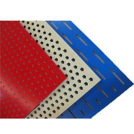 Melamine Surface Perforated Wood Acoustic Panels Polyester Fiber Hotel Acoustic Board