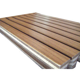 Anti Moisture Music Studio Acoustic Panels Composite MDF Grooved Wood Panel