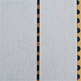 Paint Spraying Fireproof Wooden Grooved Acoustic Panel Museum Sound Absorbing Panel