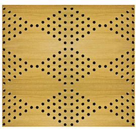 Interior Decoration MDF Board Wood Perforated Studio Room Acoustic Insulation Panel