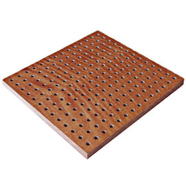 Office Perforated Wood Acoustic Panels Fireproof Sound Absorption
