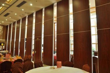 Council Chamber Acoustic Folding Partition Walls 65mm Thickness For Conference
