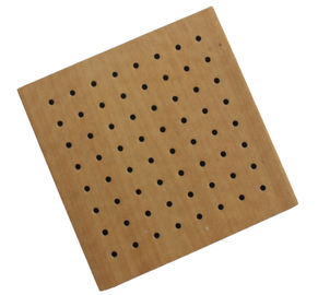 Decorative Studio Room Perforated Wood Acoustic Panels , Sound Absorbing Board
