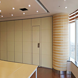 Interior Office Partition Walls , Folding Room Dividers with Sliding Aluminium Track Roller