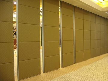 Melamine Board Folding Partition Walls 85 mm Thickness Leather Surface