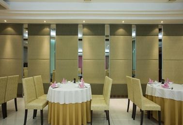 Removable Singapore Office Sound Proof Partitions , Wooden Sliding Doors
