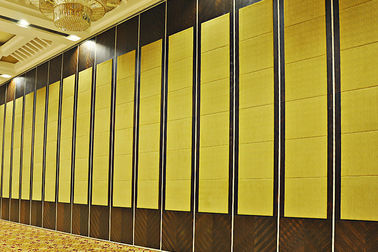 Acoustic Wooden Sliding Partition Walls For Function Room / Exhibition Hall