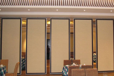 Accordion Acoustic Sliding Folding Room Partition Wall For School / Office