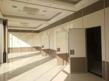Banquet Hall Decoration Plywood Room Divider / Operable Sliding Partition Walls
