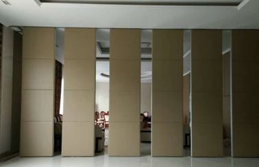 Operable Folding Partition Walls , Aluminium Frame Sliding Interior Movable Room Divider Wall