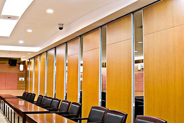 Floor to Ceiling Acoustic Room Dividers Flexible Wooden Office Folding Partition Wall
