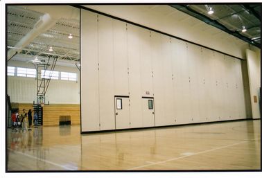 Interior Decorative Aluminium Profile Operable Gymnasium Wooden Movable Partition Wall
