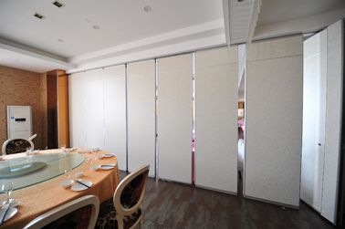 Fire Resistant Office Acoustic Plywood Partition Wall / Sliding Room Dividers