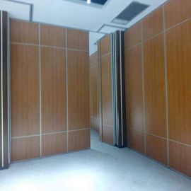 Lightweight Aluminum Wooden Movable Wall Partitions / Sliding Room Dividers