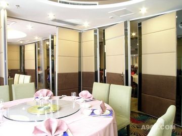 Operable Soundproof Movable Hotel Partition Walls Floor to Ceiling 4m Height