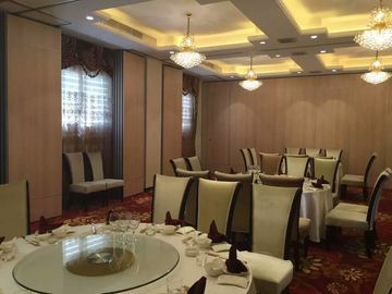 Operable Movable Folding Partition Wall For Hotel Melamine Surface