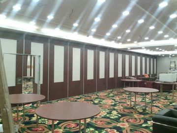 Operable Movable Folding Partition Wall For Hotel Melamine Surface