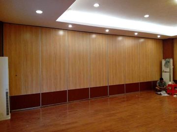 Multi Color Wooden Hanging Partition Wall / Acoustic Sliding Folding Room Dividers