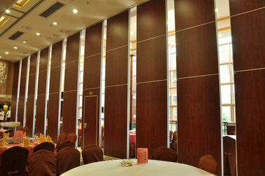 Custom Hotel Movable Floor to Ceiling Partition Wall With Sliding Aluminium Track