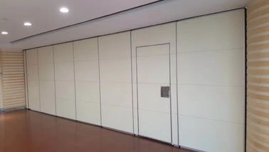 Lightweight Sliding Folding Exhibition Partition Walls Hang Track On The Ceiling