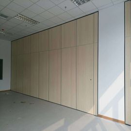 85 mm Thickness Wooden Operable Partition Wall For Hotel Plywood Surface