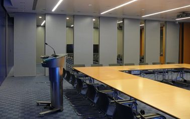 Multi Color Sliding Folding Conference Room Partition Walls Aluminium Metal Type