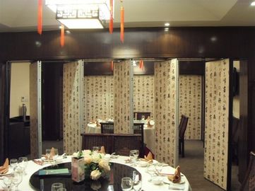 Melamine Surface Movable Banquet Hall Partition Wall , Sliding Acoustic Room Dividers