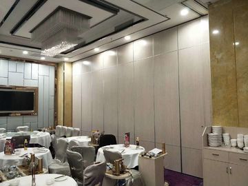 Leather Surface Soundproof Movable Divider Walls , Aluminium Room Dividers