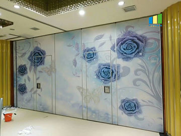 Fabric Surface Acoustic Partition Walls With Sliding Aluminium Track High Stable