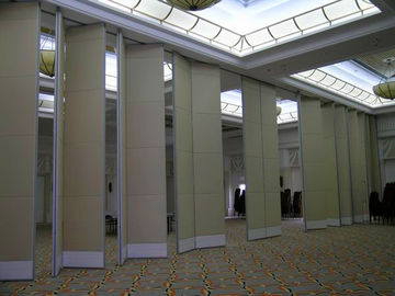 Fabric Surface Operable Floor To Ceiling Room Dividers / Office Acoustic Partition Wall