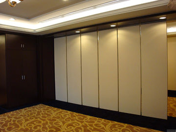 Restaurant Movable Sound Proof Walls Leather Surface Aluminium Profile Hanging System
