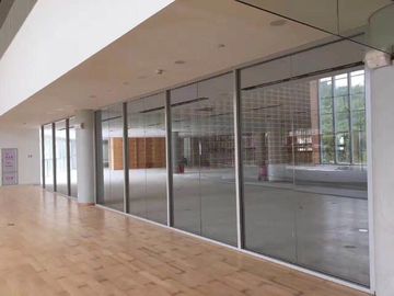 Straight Shape Sliding Glass Partition Walls For Office / Conference Room