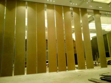 Insulated Decorative Sliding Ceiling Panels , Meeting Room Wooden Partition Wall