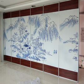 Melamine Finish Mobile Acoustic Partition Wall  Floor To Ceiling