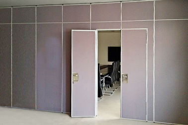 Soundproof Foldable Wooden Movable Partition Walls for Banquet Hall / Airport