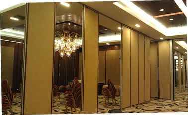 Wood Door Sliding Roller Removable Wall Partition / Acoustic Operable Partitions