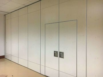 Aluminum Frame Interior Wood Acoustic Folding Partitions 13000 mm Height