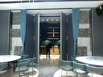 Acoustic Folding Partition Walls With Sliding Hanging System Heat Insulation