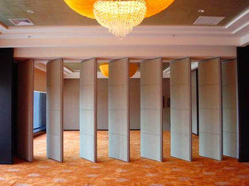 Foldable Movable Partition Walls For Dance Studio / Sliding Room Dividers
