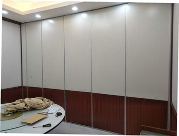 Modern Collapsible Operable Acoustic Partition Wall Aluminum Frame Melamine Finish