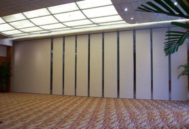 Modern Collapsible Operable Acoustic Partition Wall Aluminum Frame Melamine Finish