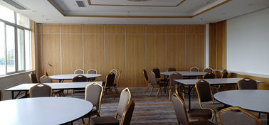 Height 4m Sliding Door Hanging Rollers Movable Partition Walls For Restaurant / Churches