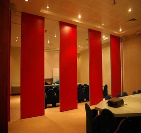 Movable Door Rollers Banquet Hall Acoustic Partition Wall Panel Thickness 65mm OEM / ODM